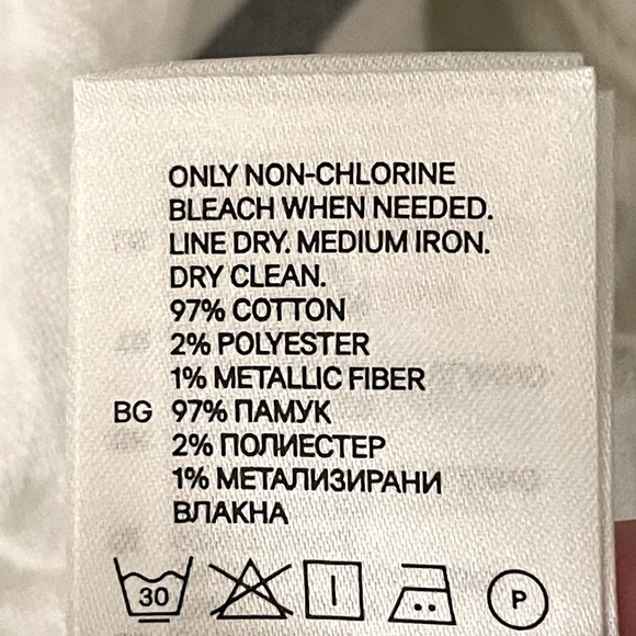 H&M Women’s Blue Striped Cotton Scarf - Picture 13 of 13